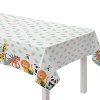 Nappe en plastique Get Wild Jungle Birthday, 54 x 96 po CloseUp