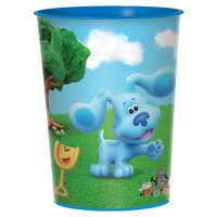 Nickelodeon Blue's Clues Plastic Reusable Favour Cup, Blue/Green, 16-oz, for Birthday Party Front_Elevated