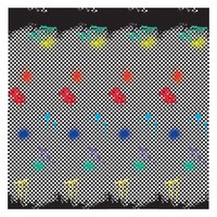 Skater Party Plastic Scene Setter Background Decoration, Black/White, 8-in, for Birthday Party Front_Flat