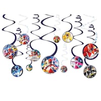 Décorations en spirale Hasbro Powers Rangers classiques, paq. 12 Front_Flat