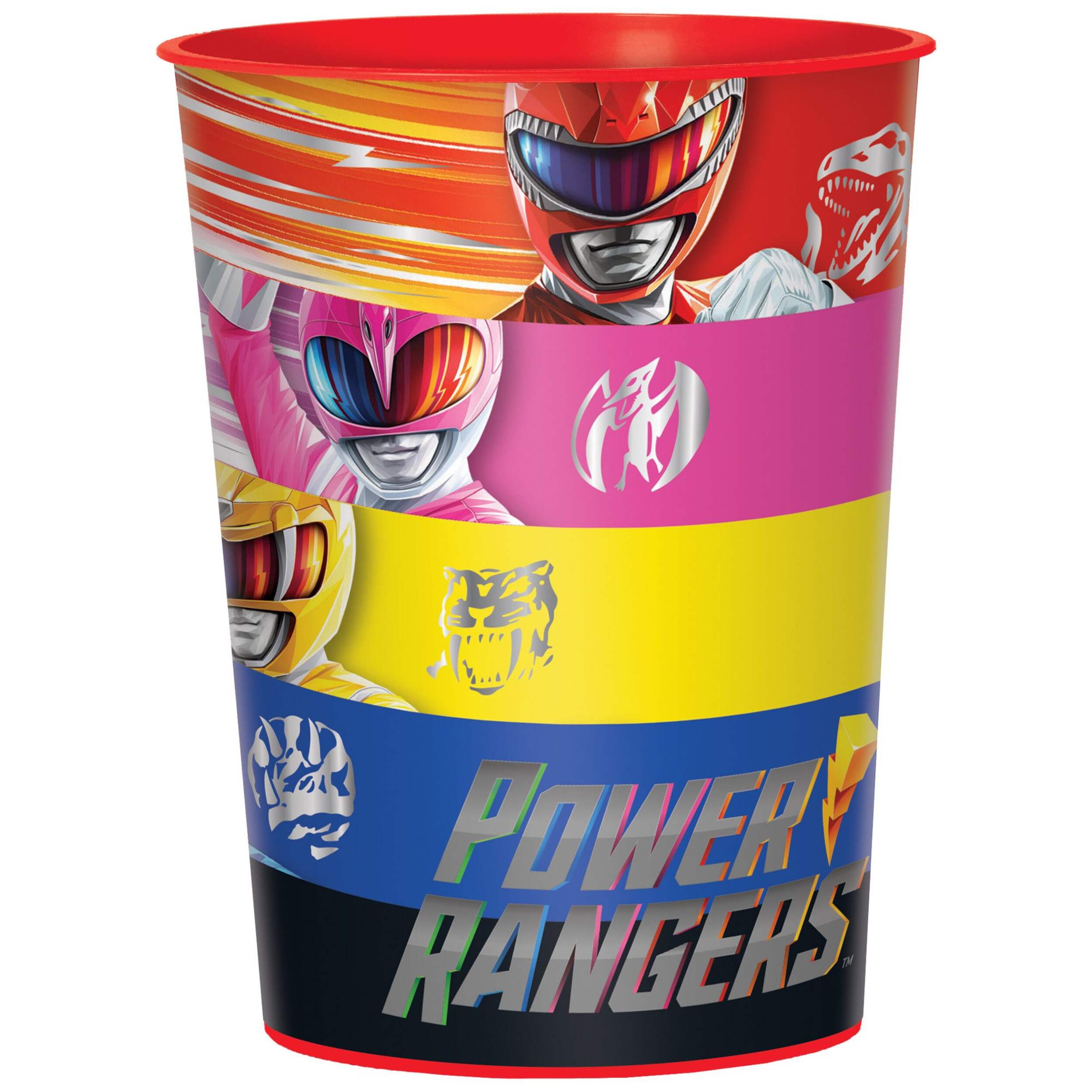 Hasbro Power Rangers Classic Plastic Favour Cup, 16-oz Front_Flat