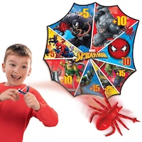 Disney Marvel Spider-Man Slingshot Game, Red/Blue, 6-pk, for Birthday Party Composite_or_Mixed