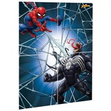 Disney Marvel Spider-Man Venom Plastic Scene Setter Background Decoration, Blue/Red, 14.5-in, 4-pk, for Birthday Party Front_Flat