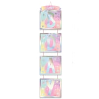 Luminous "Happy Bday" Hanging Doorway & Wall Decoration, Pink/Blue, 5.5-ft, for Birthday Party