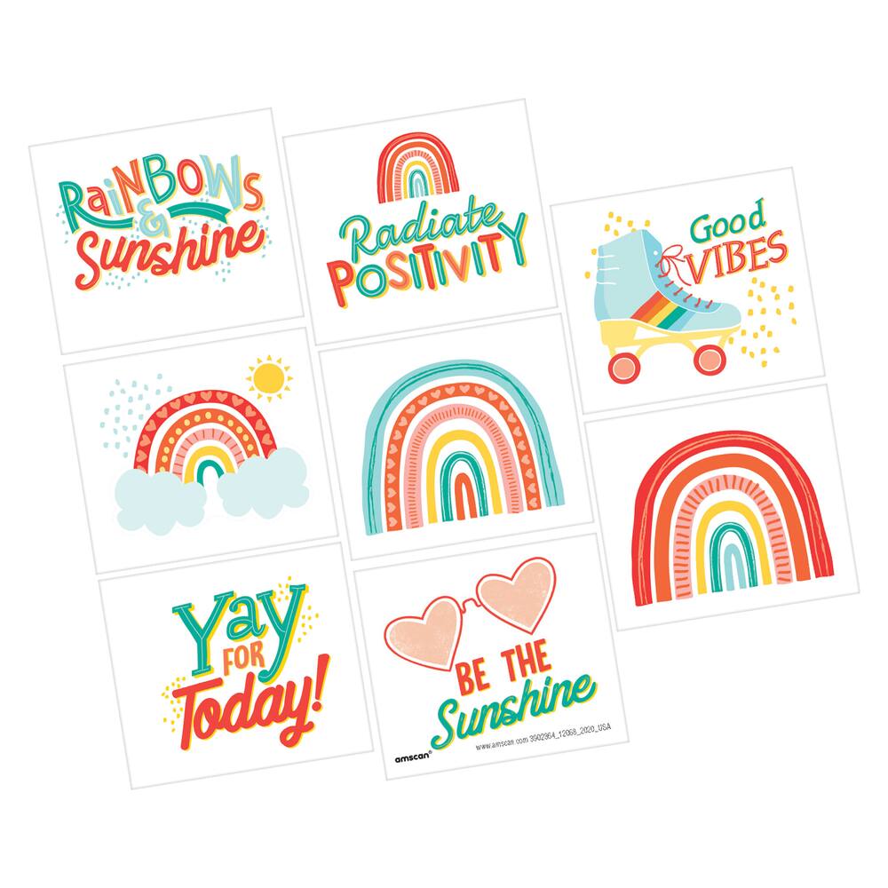 Rainbow Set by Tattly from Tattly Temporary Tattoos  Tattly Temporary  Tattoos  Stickers