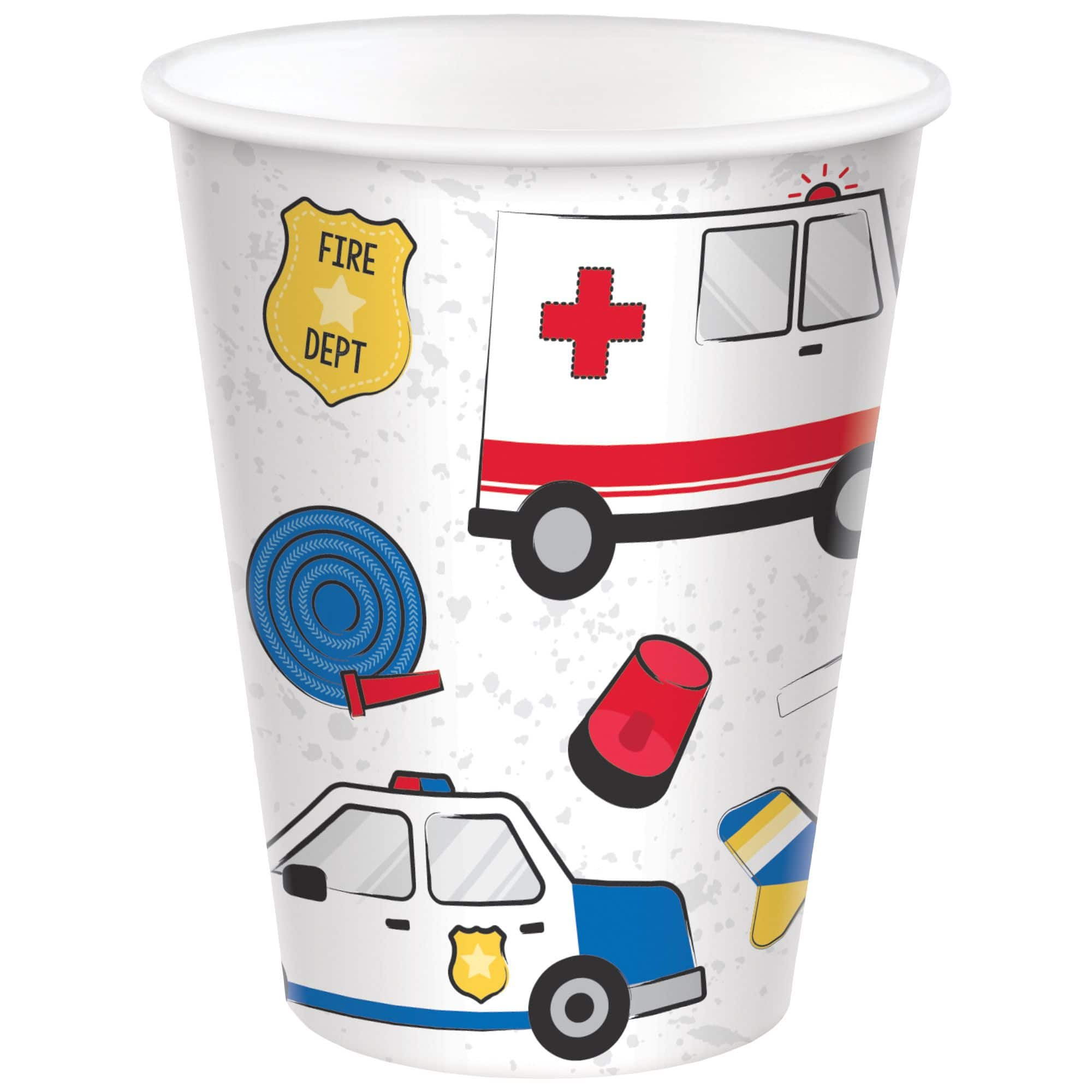 First Responders Paper Cups, 8-pk | Party City