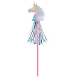 Unicorn Party Paper Wands, Pink/Blue, 6-pk, for Birthday/Party Favour Front_Flat
