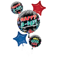 Bouquet de ballons fête rouliplanchiste, paq. 5 Front_Flat