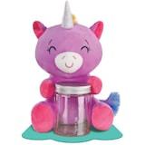 Poids pour ballons bocal licorne en peluche, mauve/rose, 4 po, pour anniversaire/remise de diplôme/Saint-Valentin Front_Flat