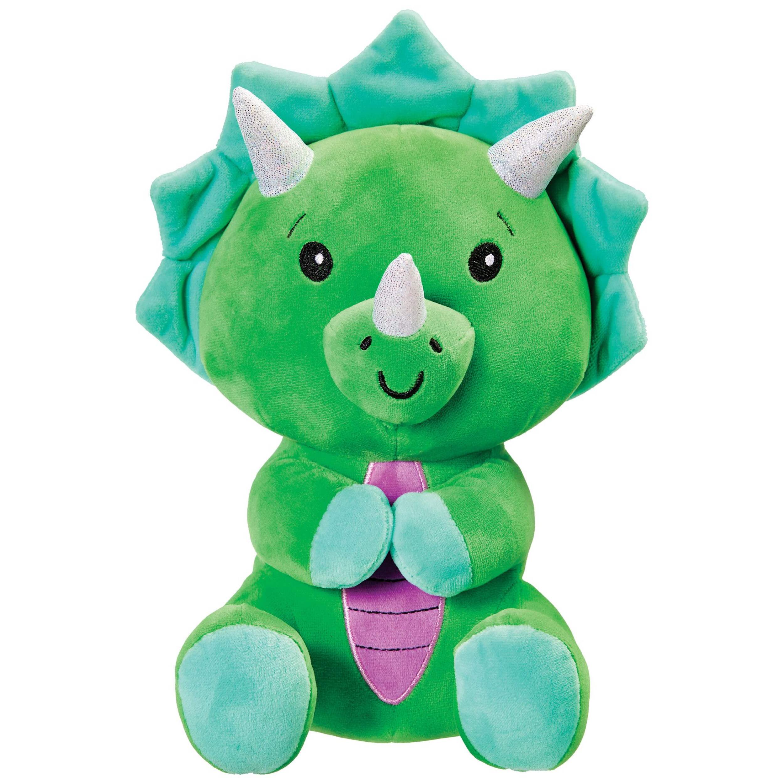Dinosaur Plush Balloon Weight Accessory, Green, 8-in, for Birthday/Graduation/Valentine's Day Front_Flat