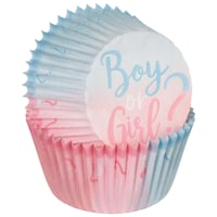"Boy or Girl?" Baking Cups, Blue/Pink, 2-in, 75-pk, for Gender Reveal Composite_or_Mixed