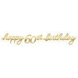 Banderole à lettres pour 60e anniversaire, Golden Age Front_Flat
