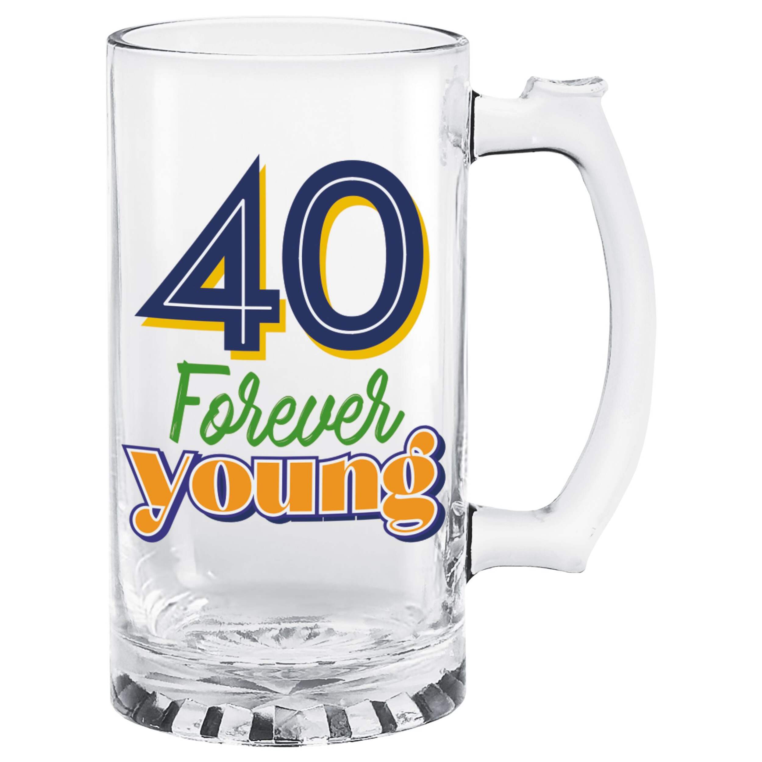 Chope en verre 40e anniversaire Front_Elevated