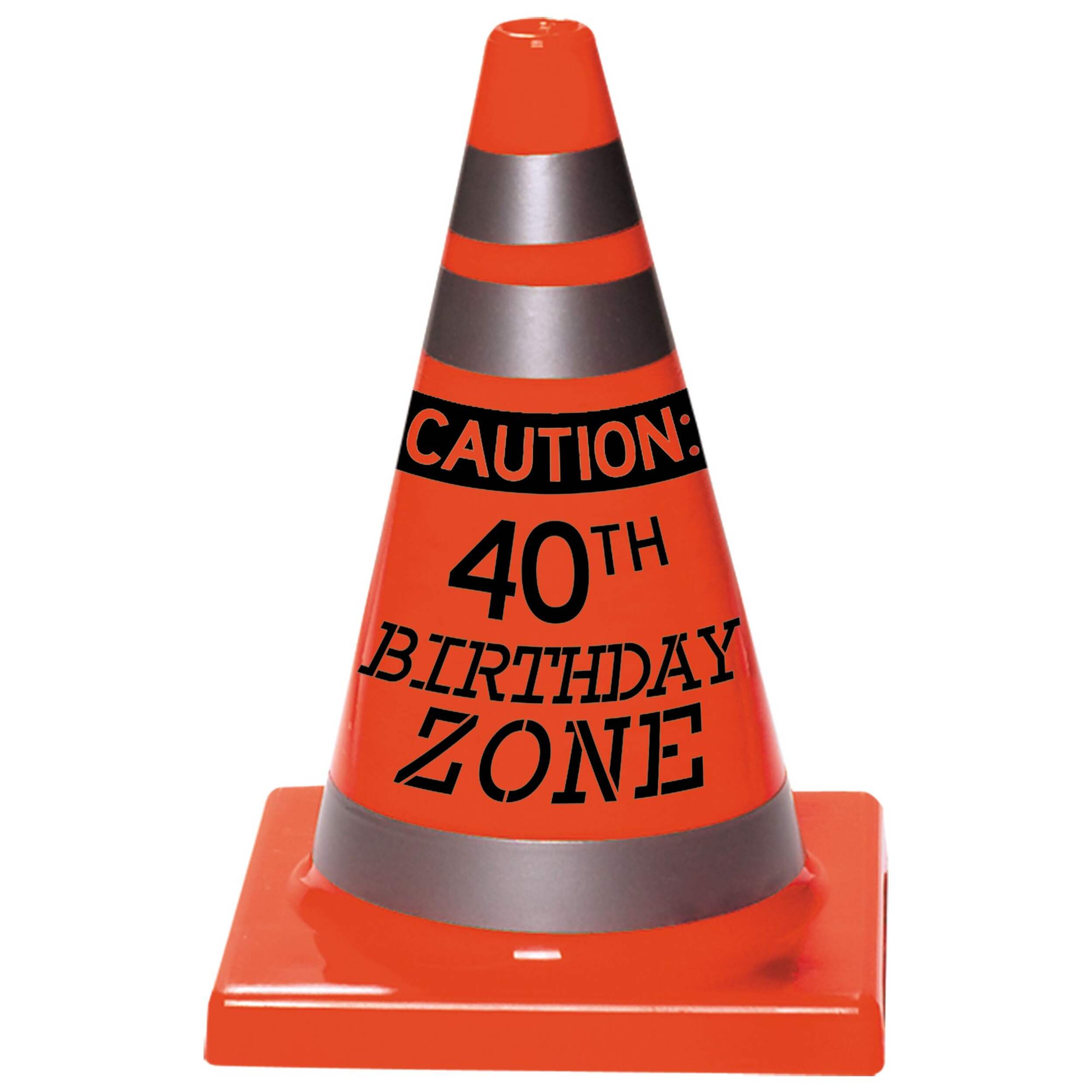 Happy 40th Birthday Party Cone Front_Elevated