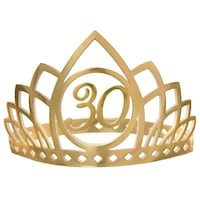 Golden Age 30th Birthday Crown Front_Flat