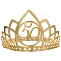 Golden Age 50th Birthday Crown Front_Flat