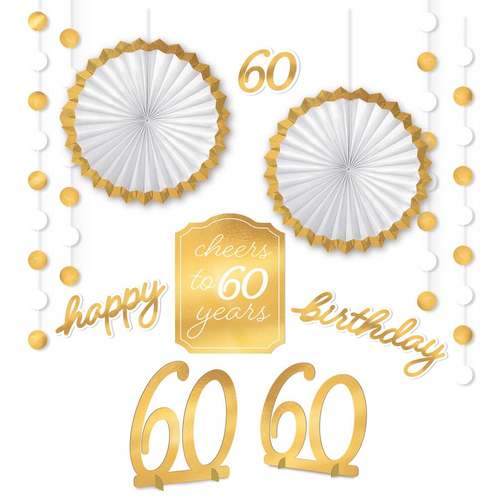 Golden Age Birthday 60th Room Decoration Kit | Canadian Tire