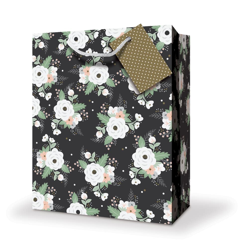 Floral Birthday Gift Bag with Stamping MEDIUM – SM Stationery