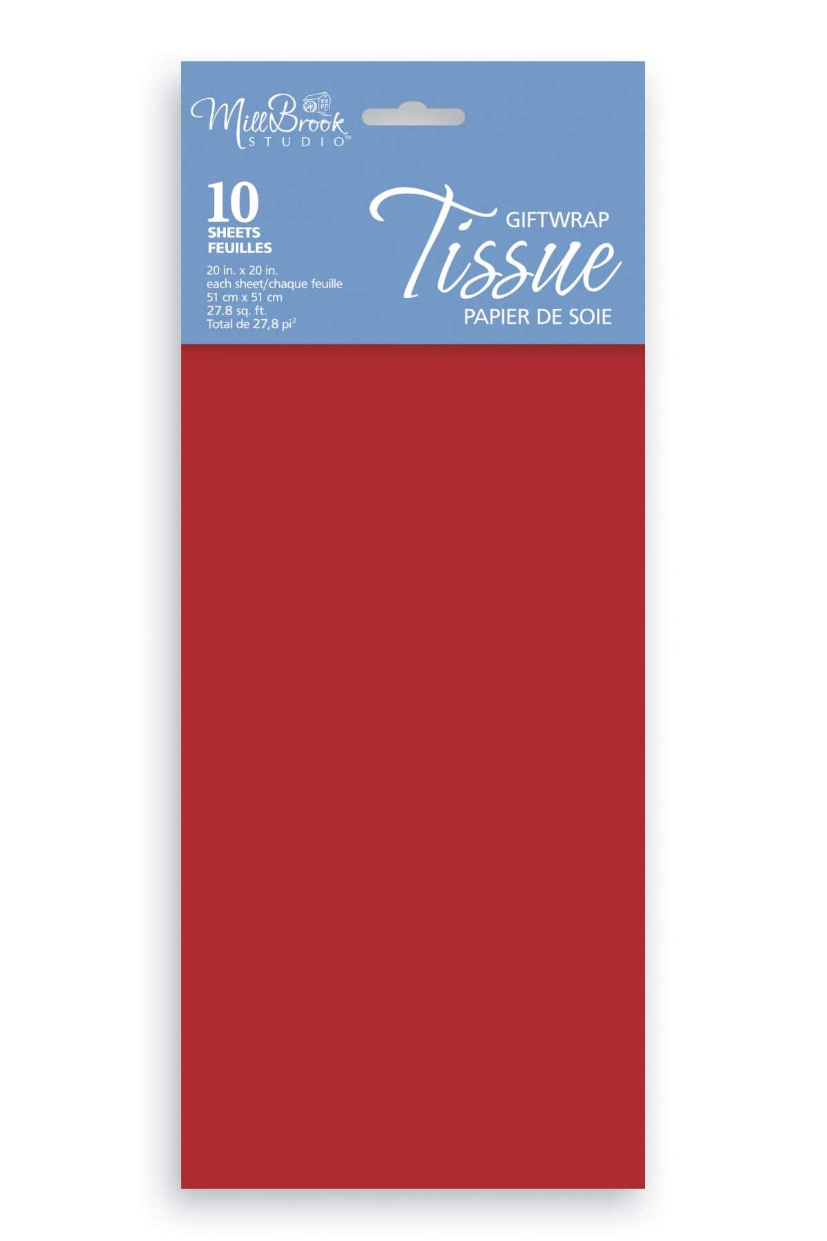 Gift Tissue, Burgundy Red, 10-pc