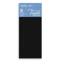 Gift Wrapping Tissue Paper, Black, 10-pk, for Birthday/Graduation Front_Flat