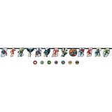 Bannières pour fête d'anniversaire Ligue des Justiciers, paq. 2 Front_Flat