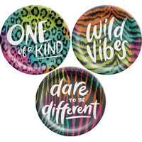 Assiettes à dessert pour fête d'anniversaire, Wild Child, petit, 7 po, paq. 8 Overhead_Flat