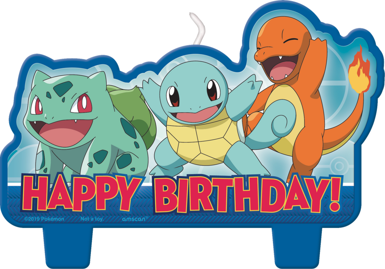 Bougies d'anniversaire Pokémon