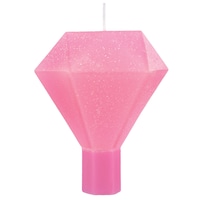 Glitter Sparkle Jewel Candle, 3-in Front_Flat