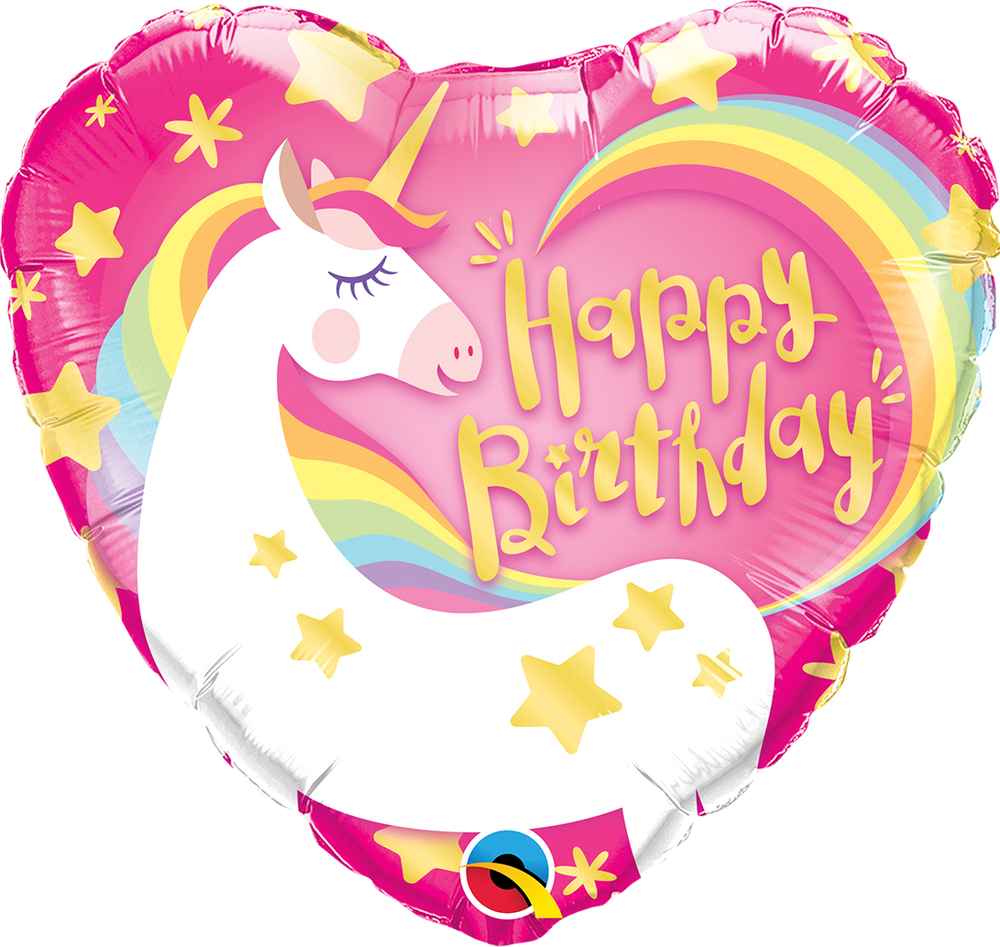 Happy Birthday Unicorn Balloon 