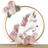 Balloon Ring Centrepiece Decoration, Gold, for Birthday/New Year's Eve/Graduation/Baby Shower/Wedding/Halloween Front_Flat
