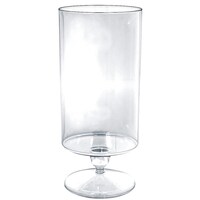 Contenant cylindrique en plastique avec caisson pour fêtes d'anniversaire, fête, anniversaire, transparent, 83 oz