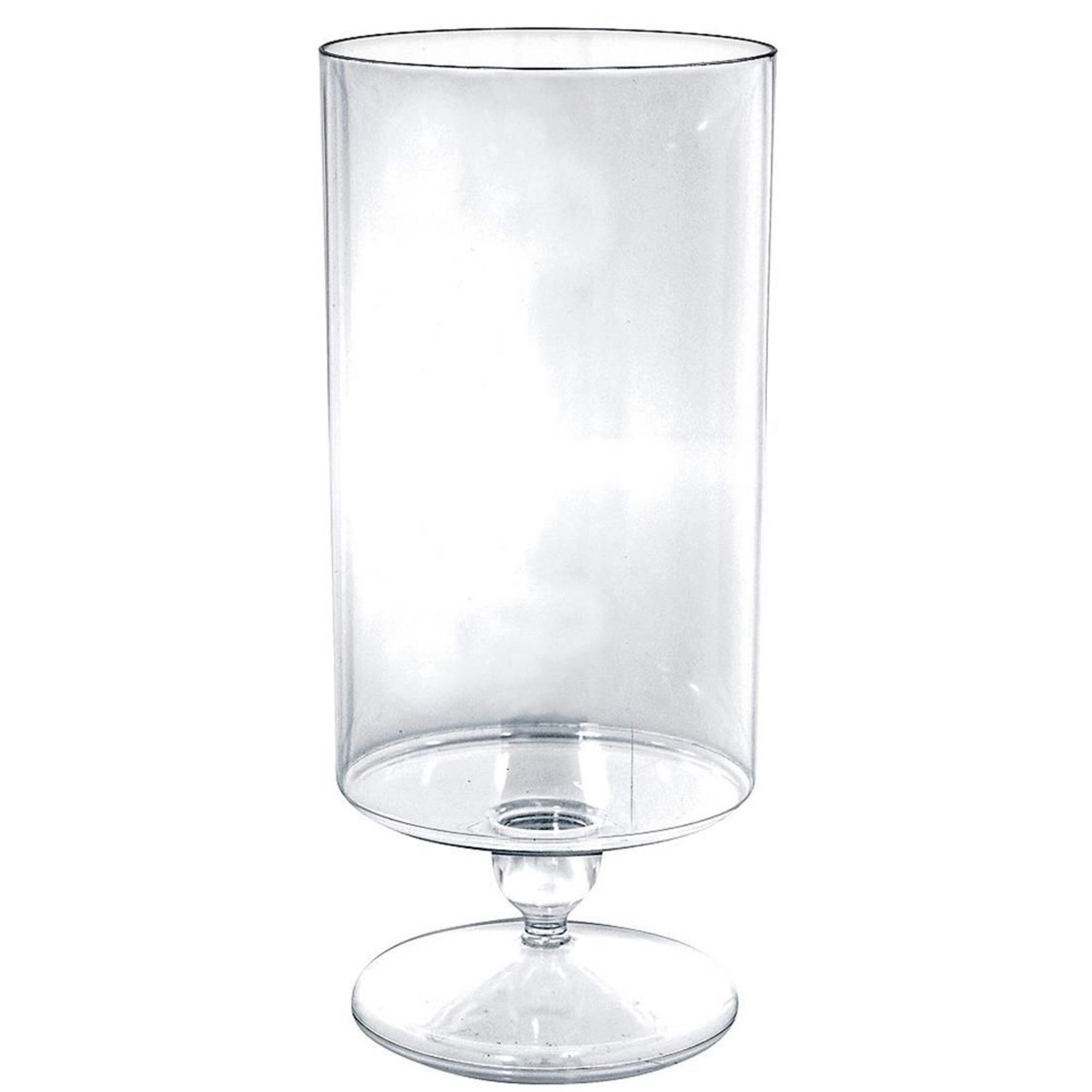 Cylinder Plastic Reusable Container, Clear, 83-oz, for Birthday/Baby Shower/Wedding Front_Elevated