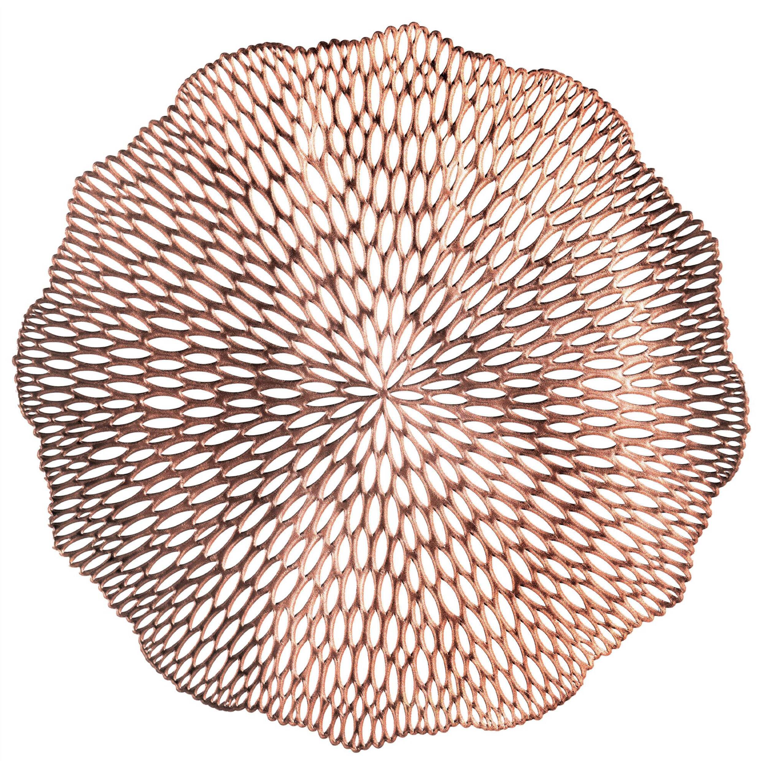 Napperons de qualité supérieure, paq. 4, rose doré Overhead_Flat