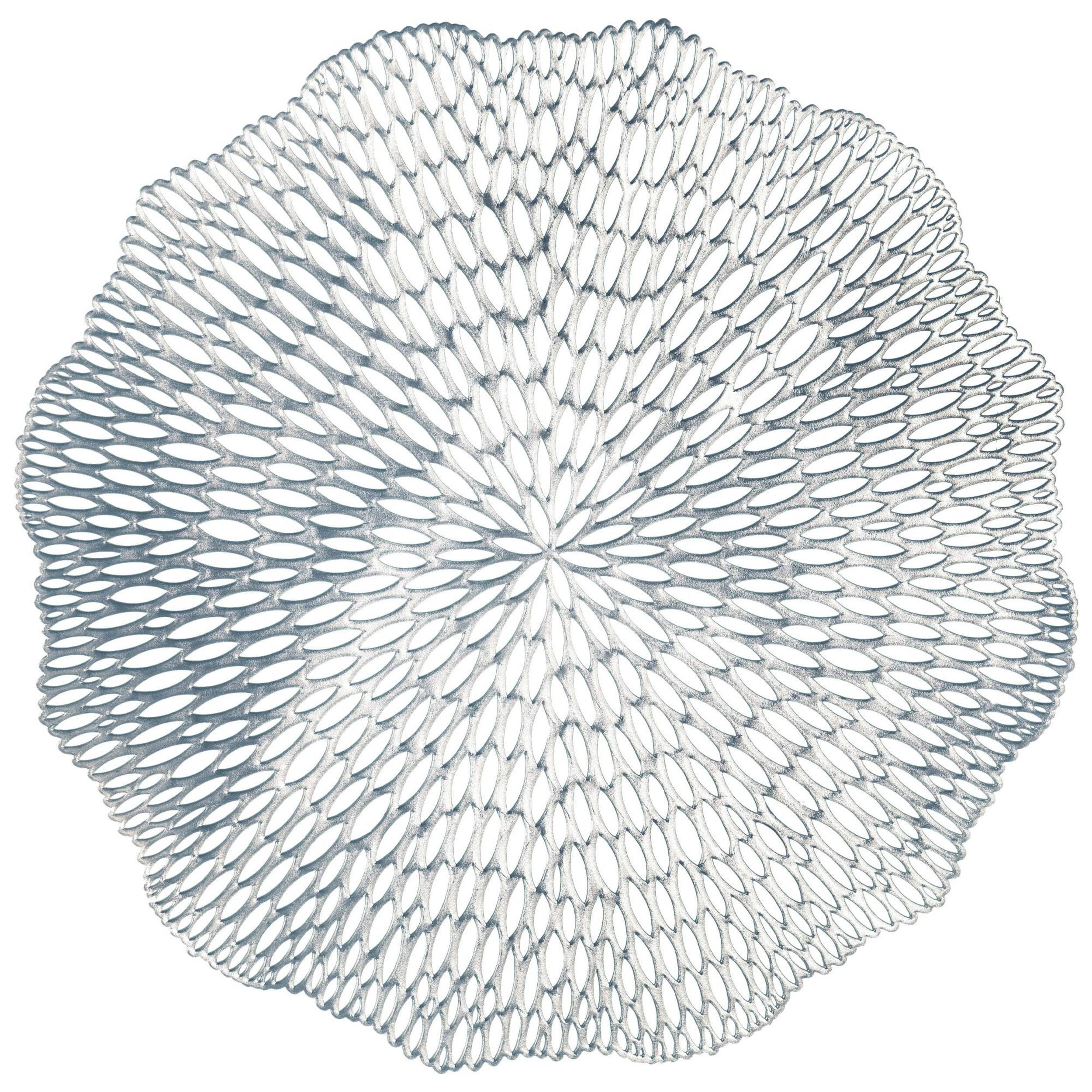 Napperons de qualité supérieure, paq. 4, argenté Overhead_Flat