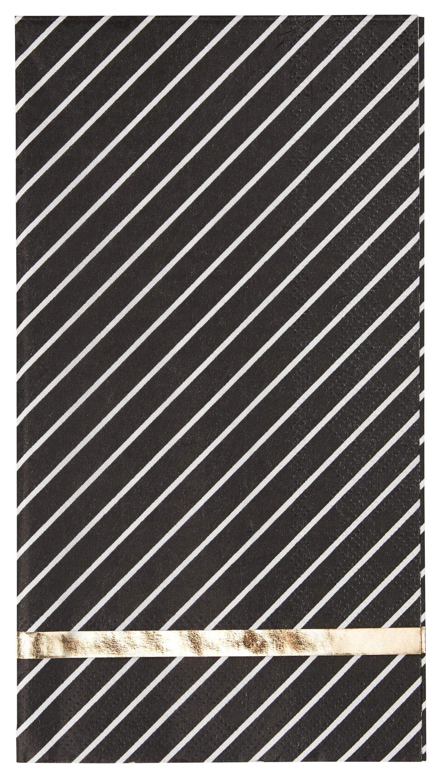 Serviettes d’invités 3&nbsp;épaisseurs Sophistiplate Solid Black, paq. 20 Overhead_Flat