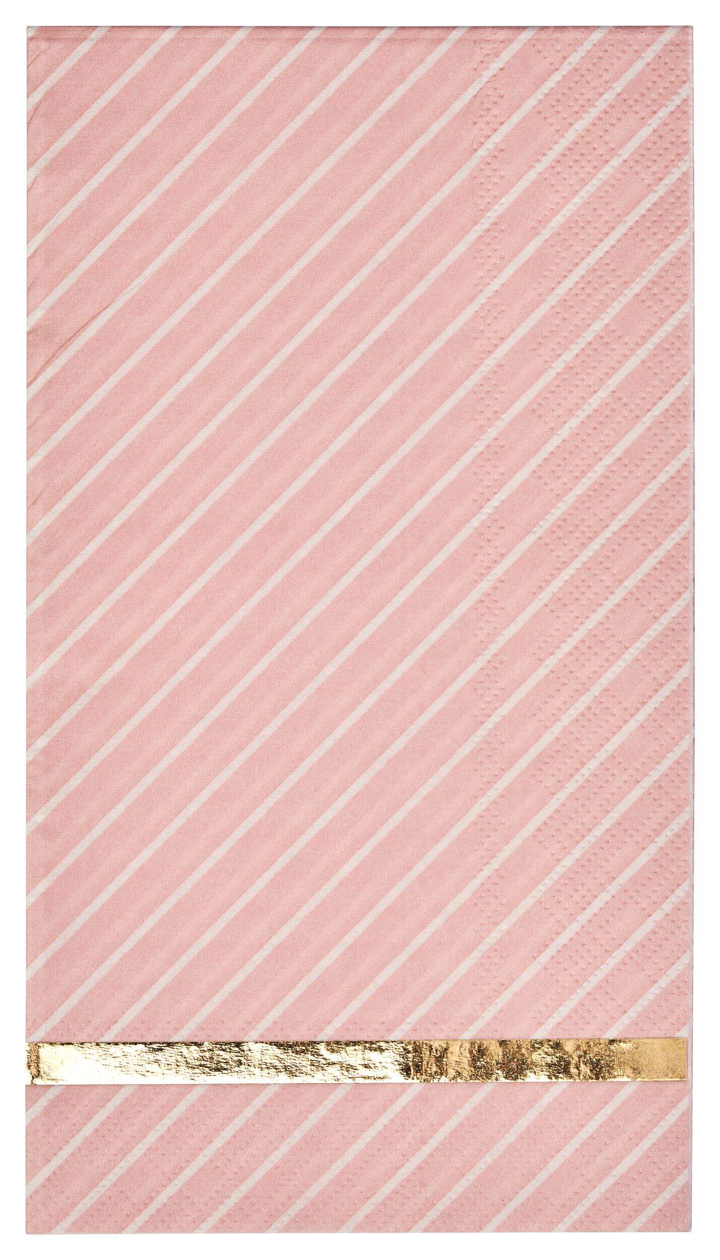 Serviettes d’invités 3 épaisseurs Sophistiplate Solid Pink, paq. 20 Front_Flat