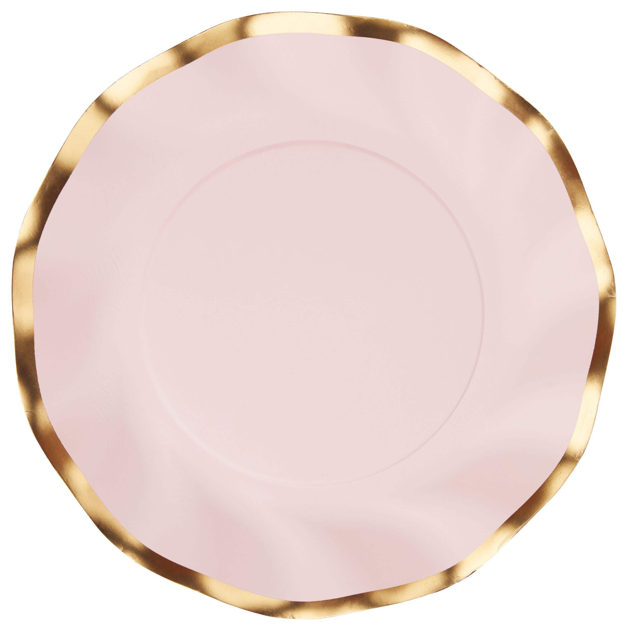 Assiettes à salade Sophistiplate Solid Pink, paq. 8 Overhead_Flat