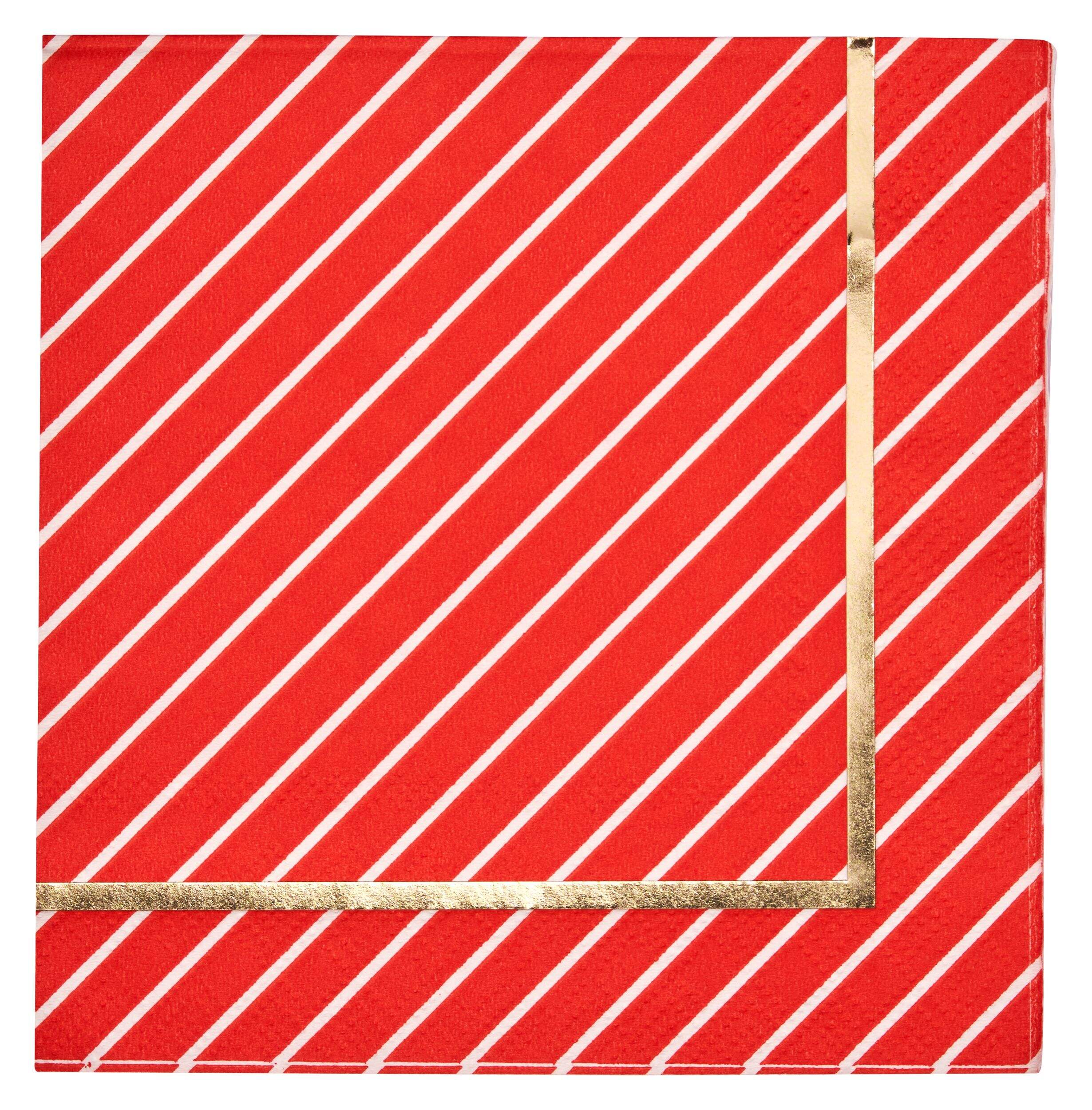 Serviettes à cocktails 3&nbsp;épaisseurs Sophistiplate Solid Red, paq. 20 Front_Flat