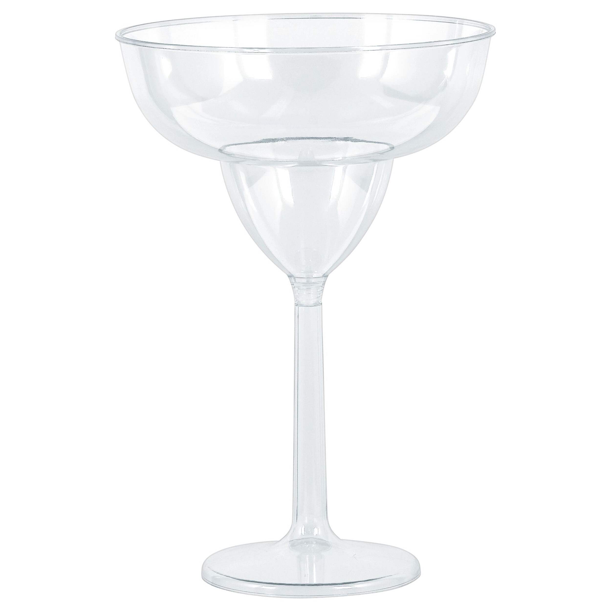Jumbo Clear Plastic Margarita Glasses Drinkware Set, 30oz Party City