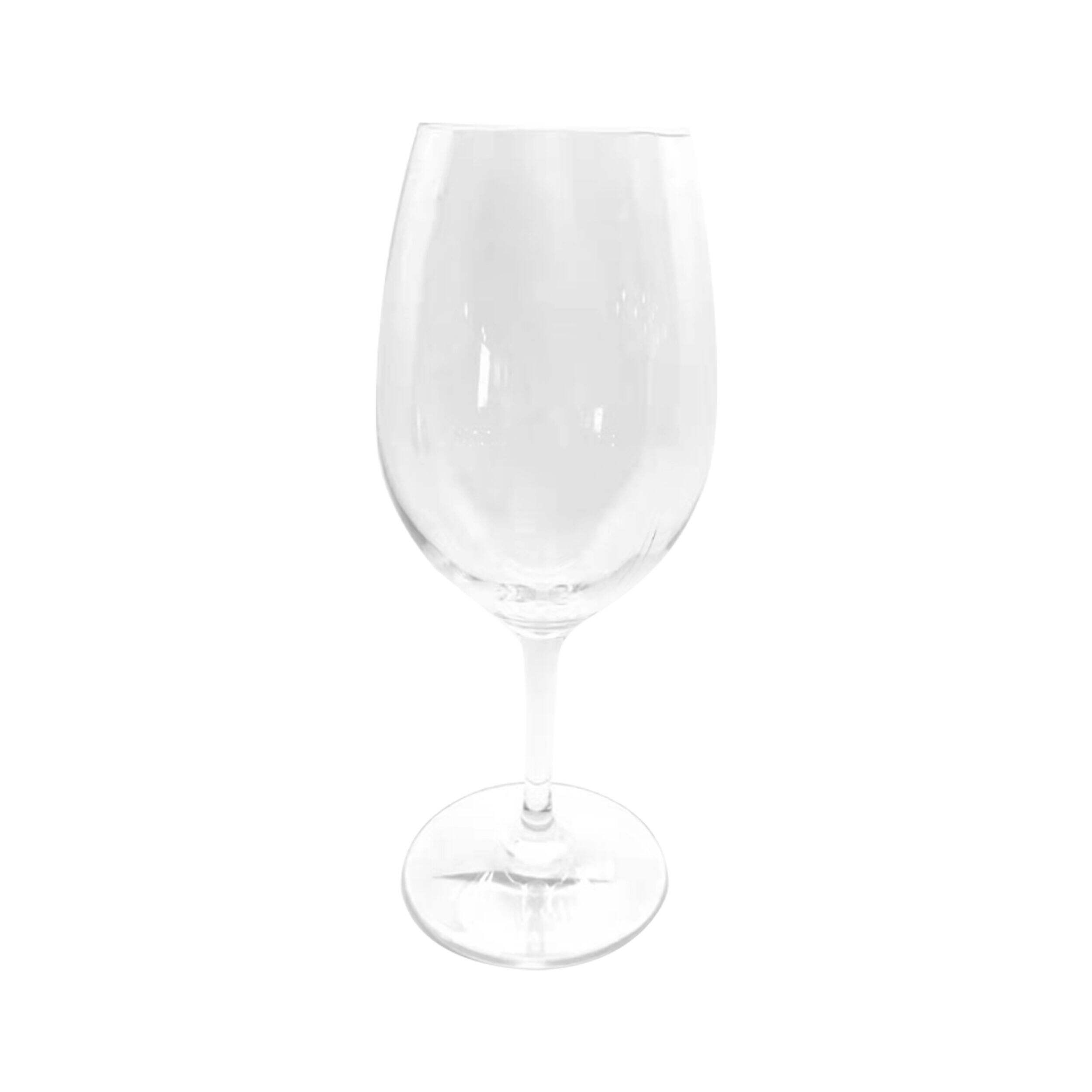 Hard Plastic Reusable Wine Glass, Clear, 8-oz, for Christmas/Thanksgiving/New Year's Eve/Birthday Party Front_Elevated