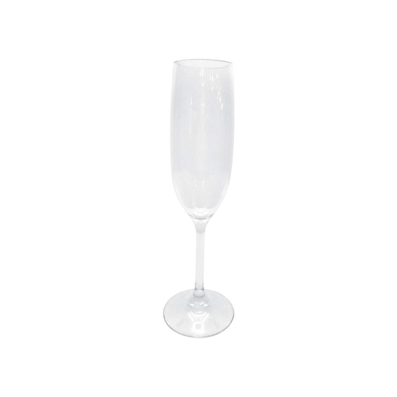 Flûte à champagne en plastique rigide transparent