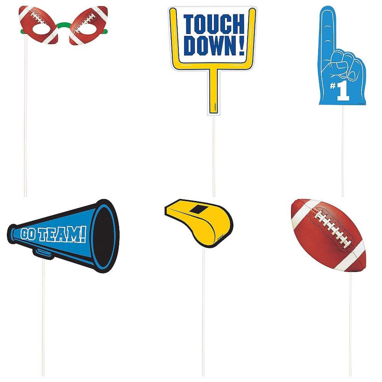 football-touch-down-plastic-scene-setter-background-decoration-with-photo-booth-props-blue-yellow-14-in-13-pk-for-sports-party-party-city
