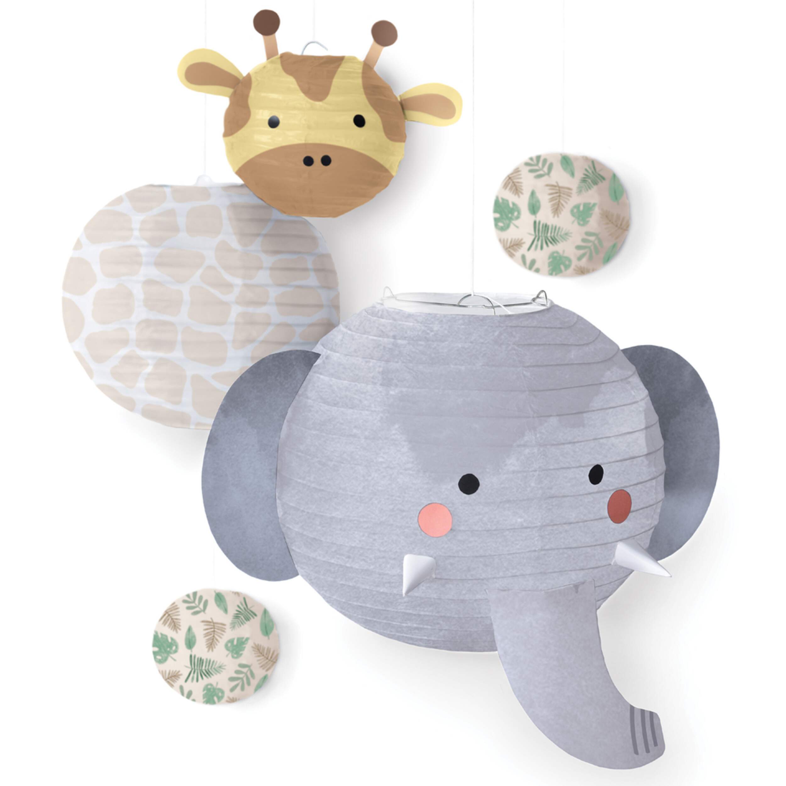 Soft Jungle Paper Lanterns Party City