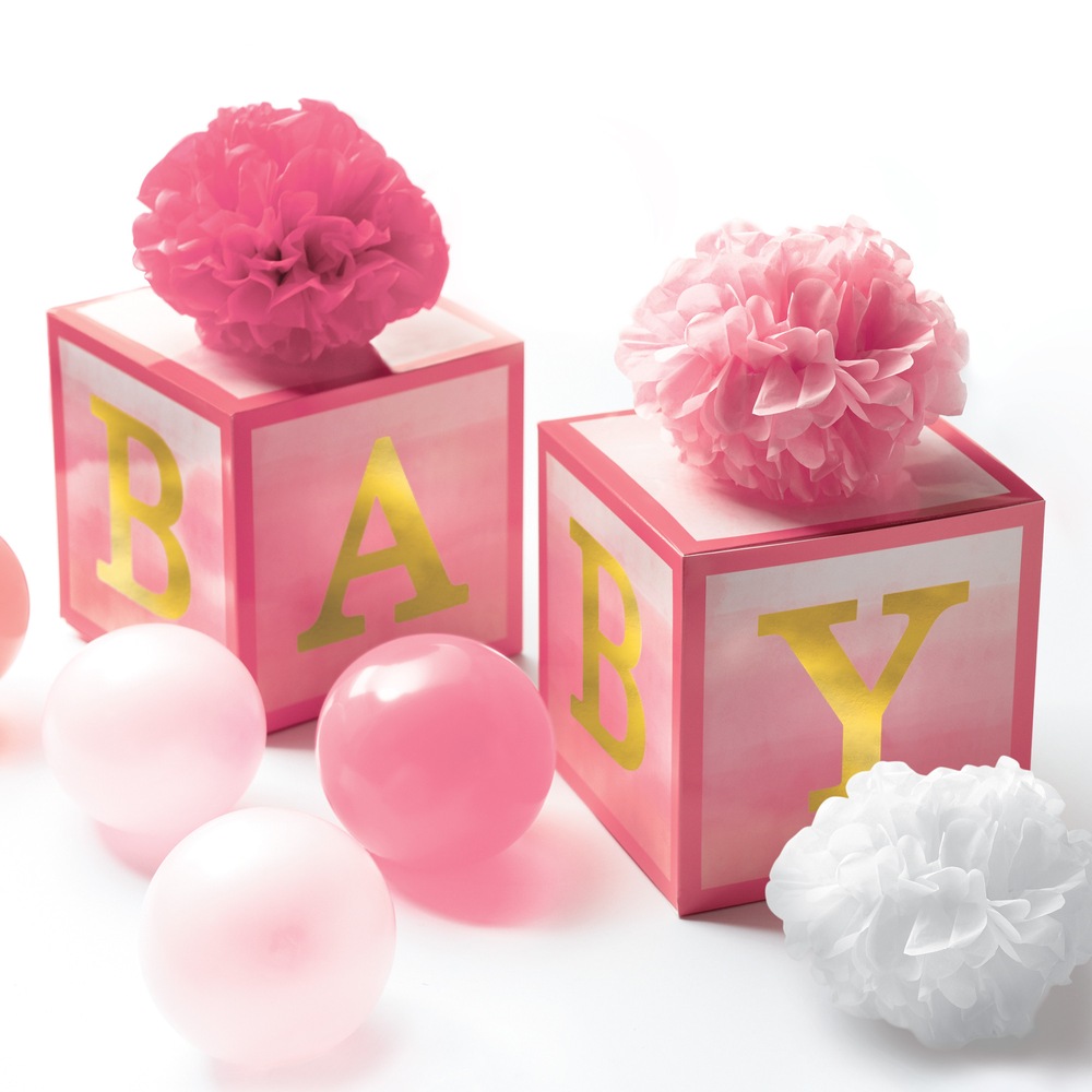 Table Boxes Decorating Kit, Pink Party City