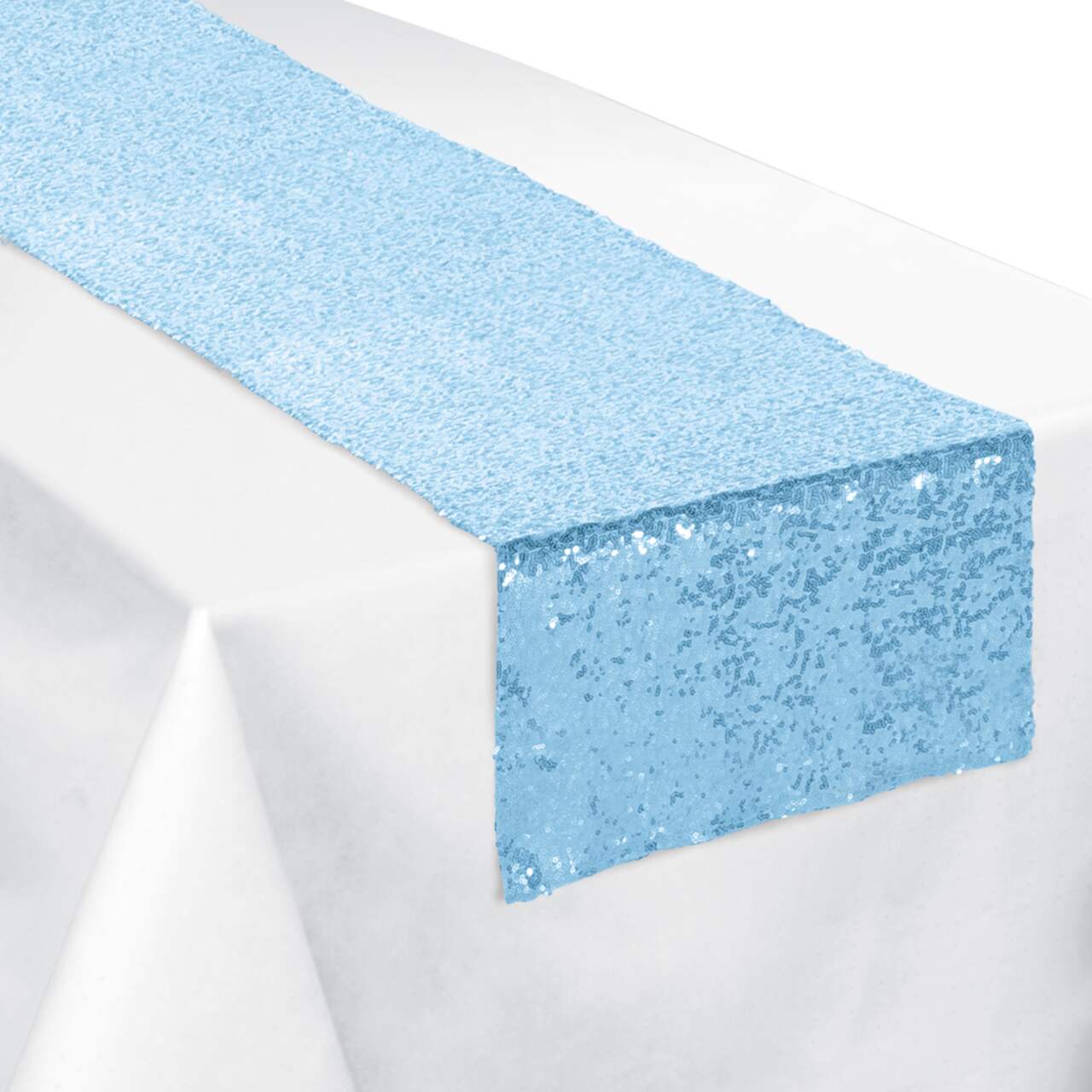Navy blue sequin table runner hot sale