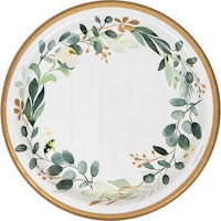 Assiettes à souper eucalyptus, paq. 8 Overhead_Flat