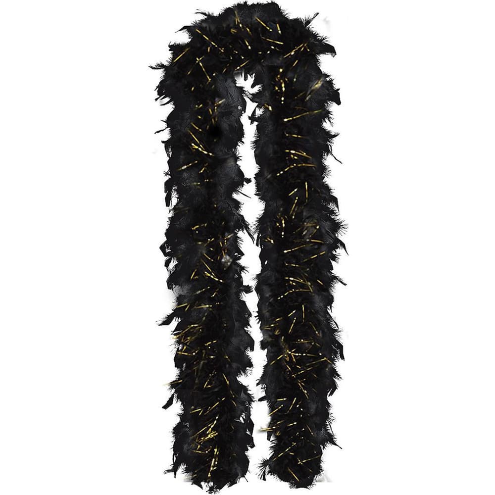 Accessoire de déguisement avec Boa noir en plumes R/21601