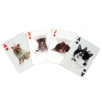 Cartes à jouer 3D chats