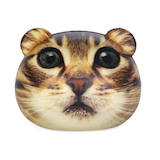 Cat Stress Ball, Brown/Black, for Birthday/Party Favour Front_Flat