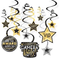 Décorations festives spiralées, soirée remise de prix Front_Flat